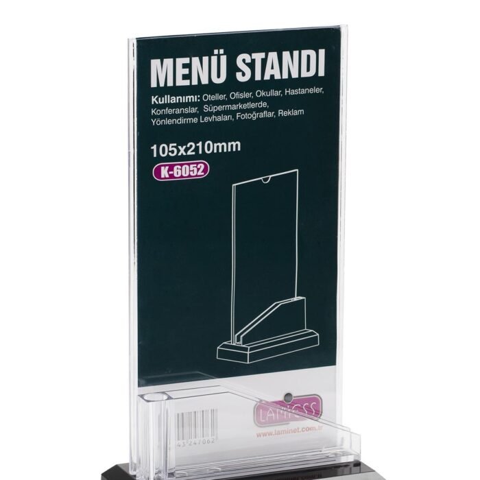 Lamiess  K-6052 Masaüstü Menü Stand 3'Lü