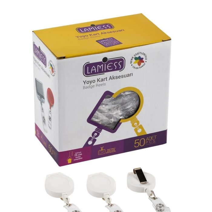 Lamiess Lms 340 Kt Yuvarlak Yoyo Beyaz  50'Li
